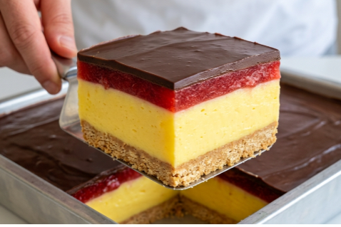Brza Kapri torta u plehu: kremasta torta sa keksom, jagodom i čokoladom