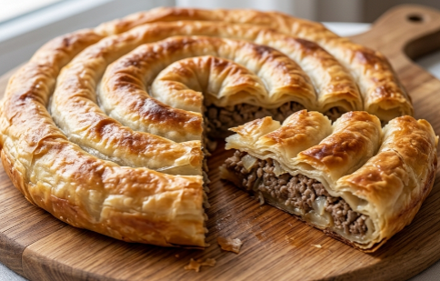 Burek sa mesom: domaći burek od gotovih kora