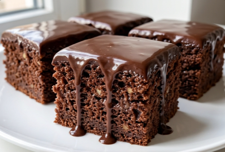 Sočne Čokoladne Kocke: Brzi mokri desert sa orasima