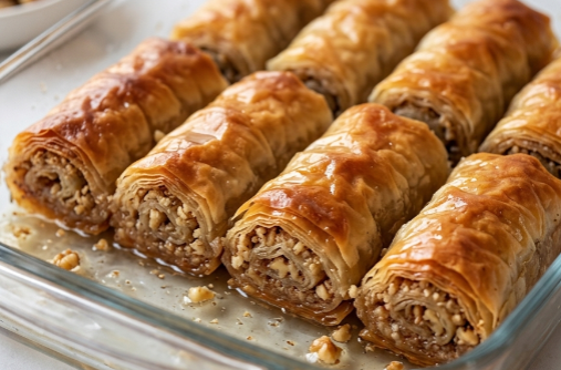 Najbolji Recept za Rolovanu Baklavu: Tradicionalni Sočni Desert