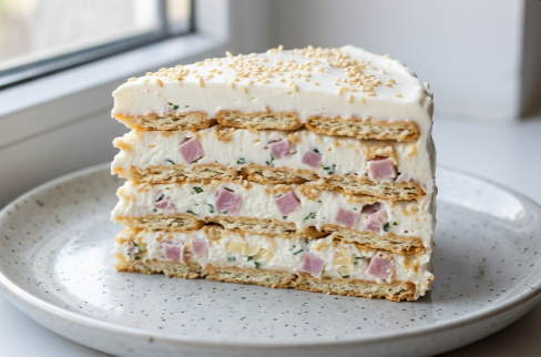 Slana Torta sa Krekerima: Brzo predjelo koje se ne peče